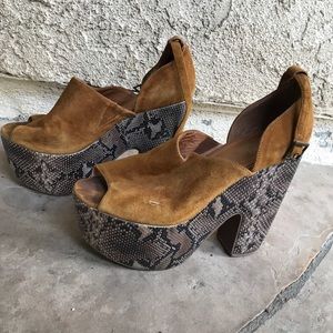 Jeffrey Campbell Snakeskin Platform